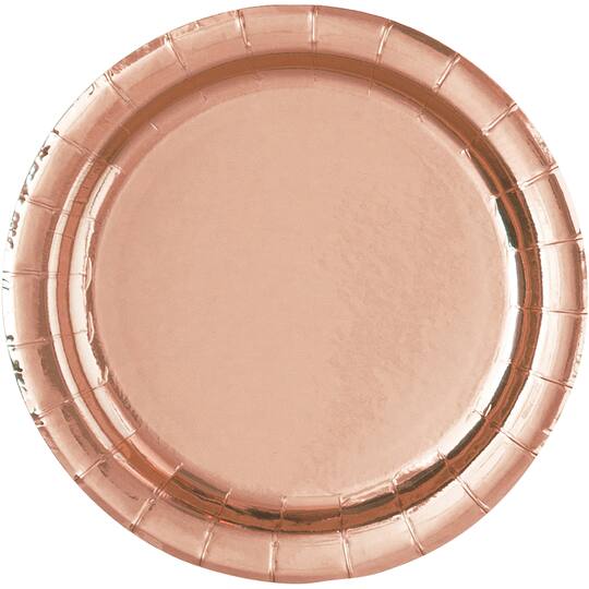 Rose Gold Paper Plates Rose Gold Party Supplies
